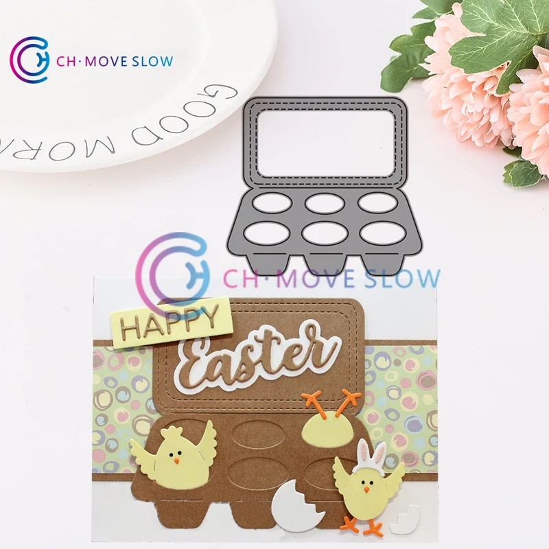 

CH Egg Carton Metal Cutting Dies Stencils For Scrapbooking Photo Album Decoration Embossing Paper Card Craft Template Folder Die