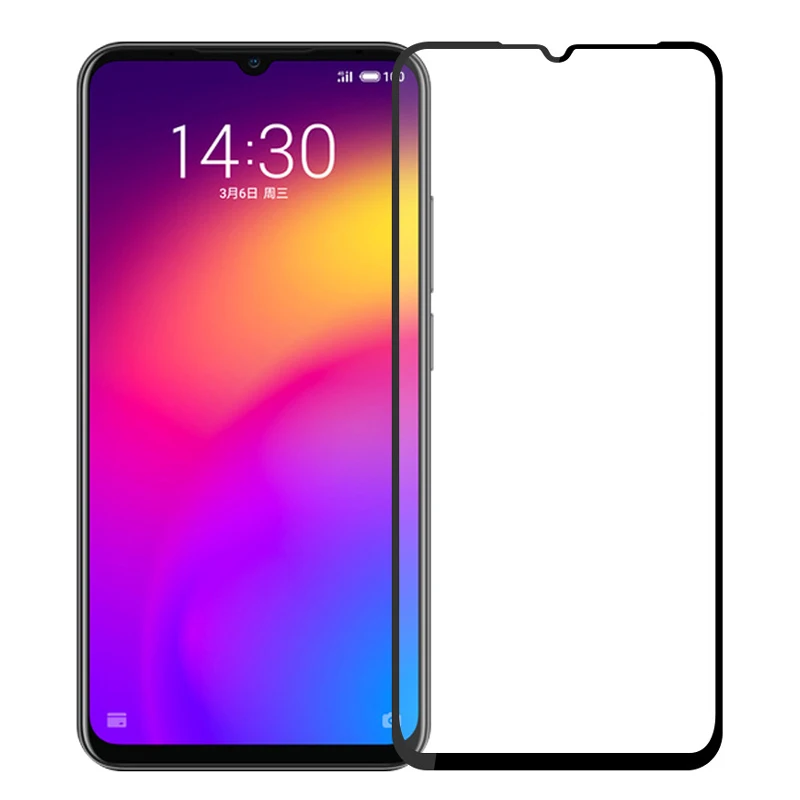 Закаленное 3d стекло с высоким содержанием алюминия для Meizu M9 Note полное покрытие