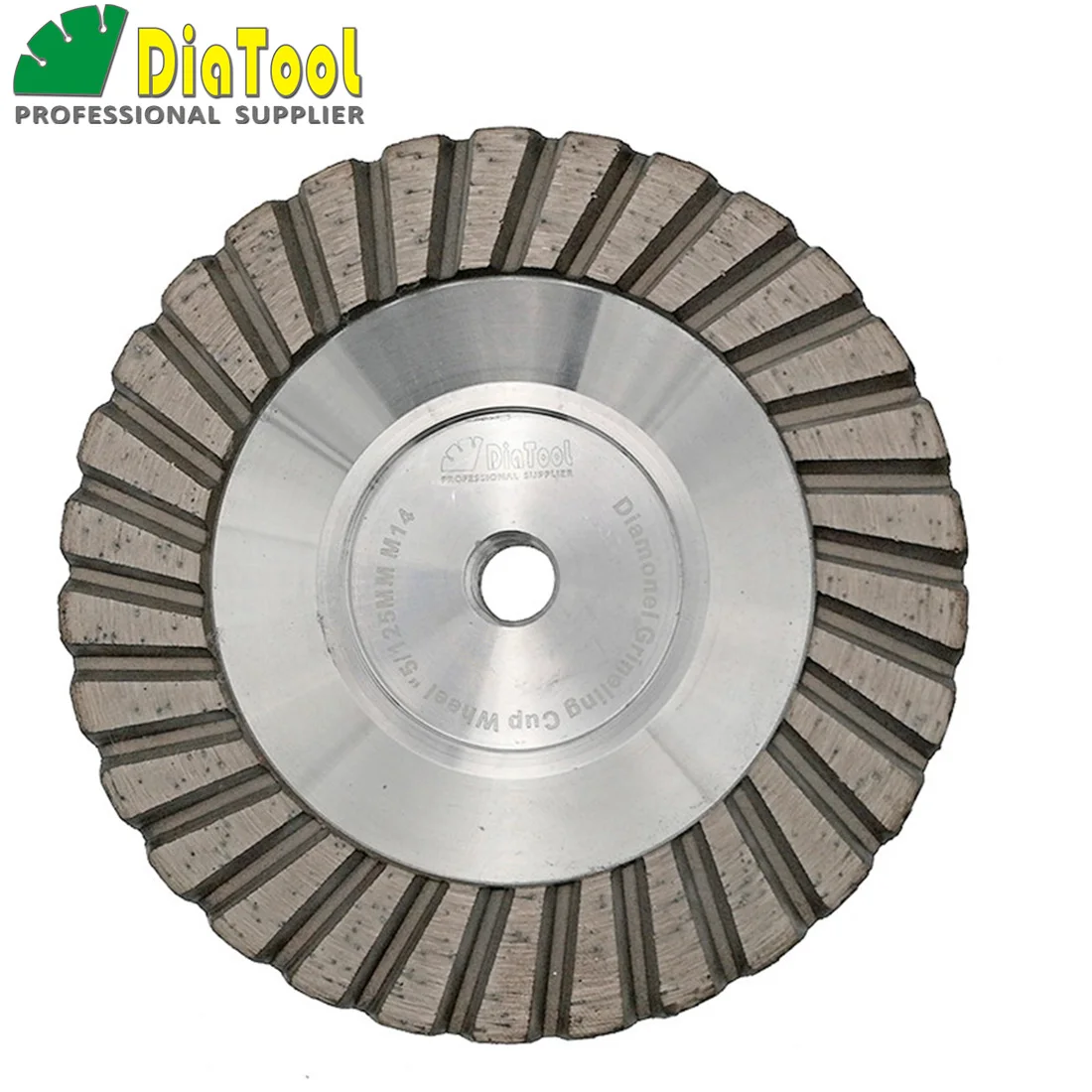 DIATOOL 1 pc diamètre 5 pouces à base d'aluminium meule M14 fil ou 5/8 11 fil diamant meulage fin grande finition|Broyage Roues| | -