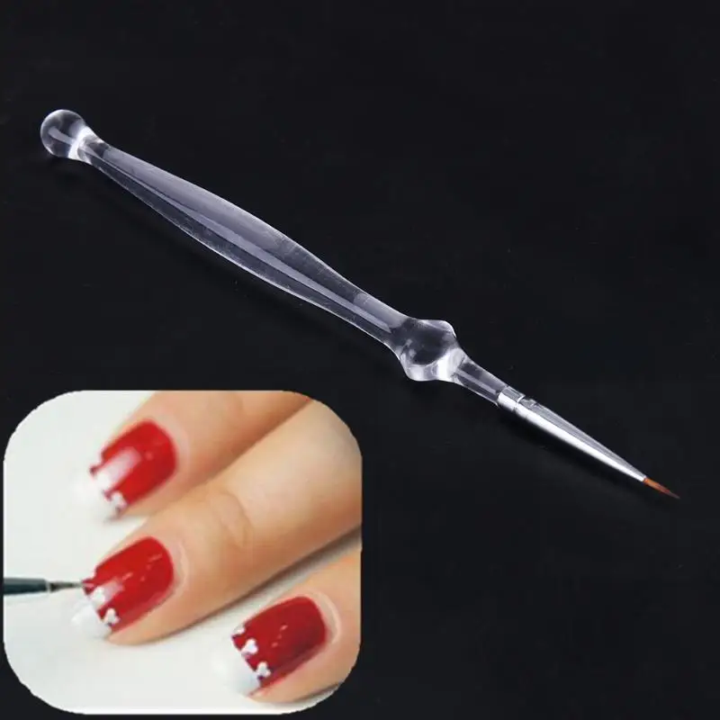 

1pcs Professional Nail Art Liner Painting Brush Clear Acrylic DIY Nail Art Brush Liner Drawing Paint Manicure Tool