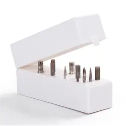 30 отверстия ногтей сверло держатель выставочный стенд Дисплей Организатор ногтей сверло контейнер для хранения Box Маникюр Инструменты LA624