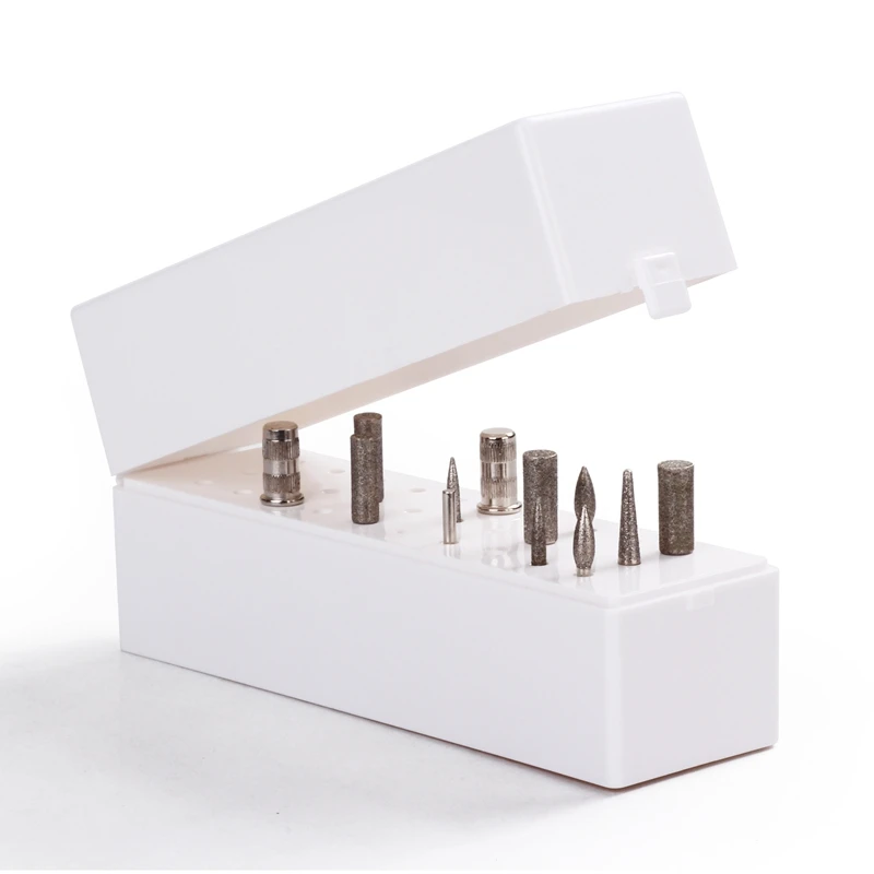 30 Holes Nail Drill Bit Holder Exhibition Stand Display Organizer Nail