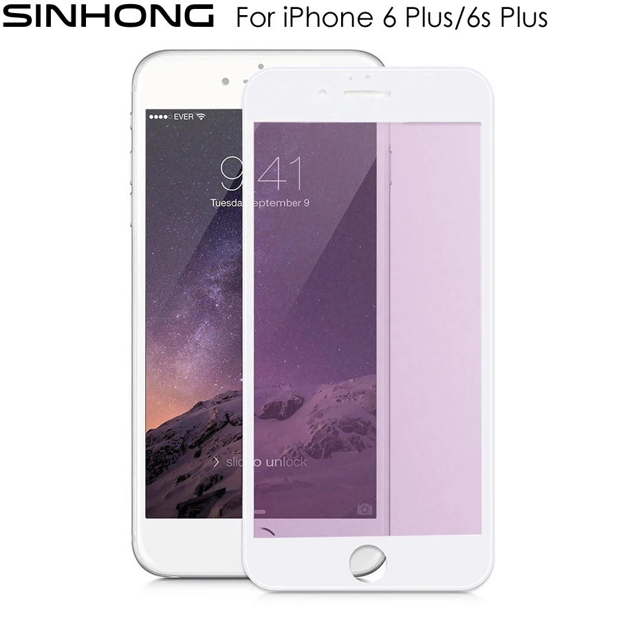 Anti Blue Ray Tempered Glass 3D Full Coverage Cover For iPhone 6 6s
