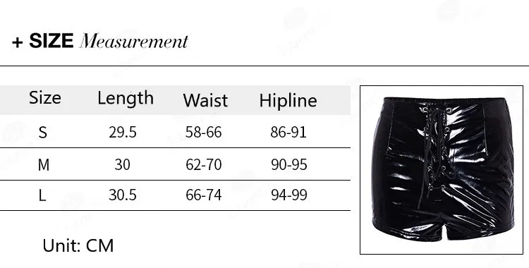 Сексуальные женские шорты из искусственной кожи, шорты со шнуровкой спереди, блестящие шорты с высокой талией, шорты из искусственной кожи, красные, черные