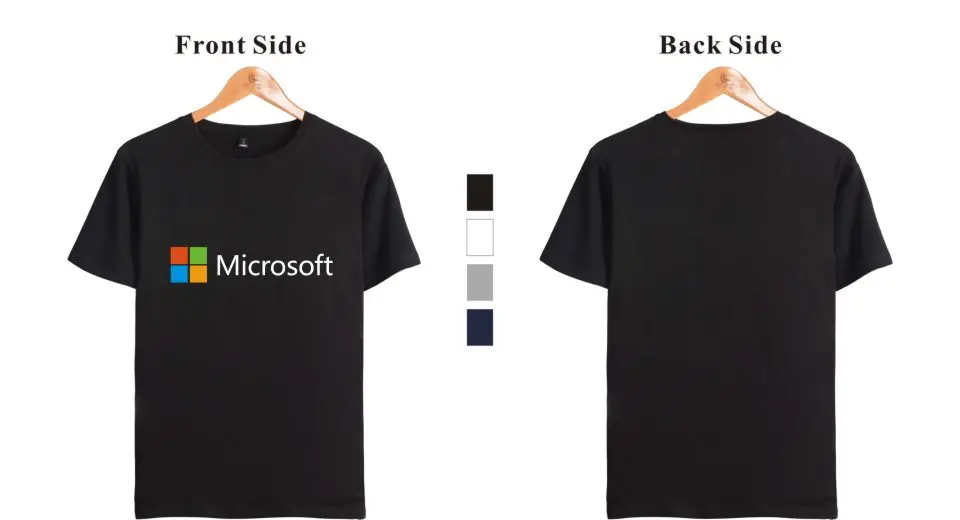 IT Google microsoft футболки с круглым вырезом Мужские Женские футболки с коротким рукавом с принтом Летние повседневные футболки Harajuku футболки одежда