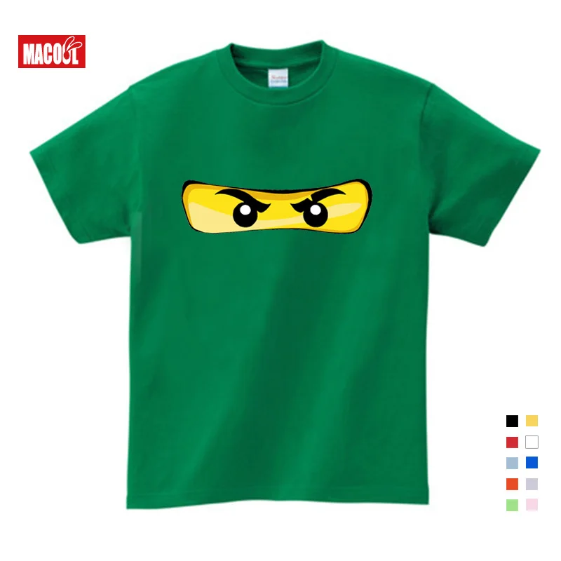 Ninjago/Хлопковые футболки с круглым вырезом и короткими рукавами с рисунком героев мультфильмов; одежда для маленьких мальчиков и девочек; летняя футболка с игрушками; детские топы; футболки - Цвет: T-shirt