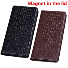 ZD07 Genuine leather magnet flip case for OnePlus 7 Pro(6.67′) case for OnePlus 7 Pro phone bag free shipping