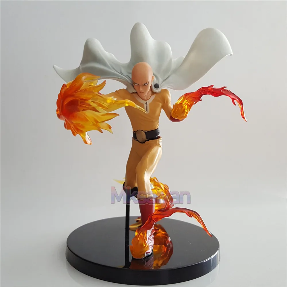 One Punch Man Saitama Sensei DIY Model Collectible DXF Action Figure Hero - Red Effect Power PVC Toy for Children - Anime Figure image 2