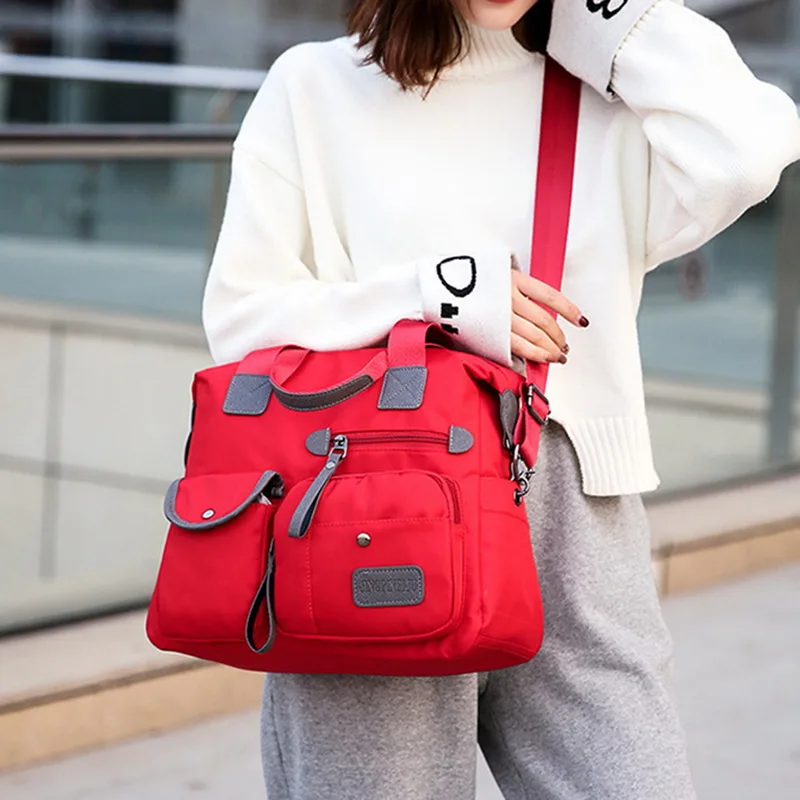 

Litthing Large Capacity Handbags Multi-pockets Portable Zipper New Fashion Outdoor Travel Multi-functions Women's Shoulder Bags