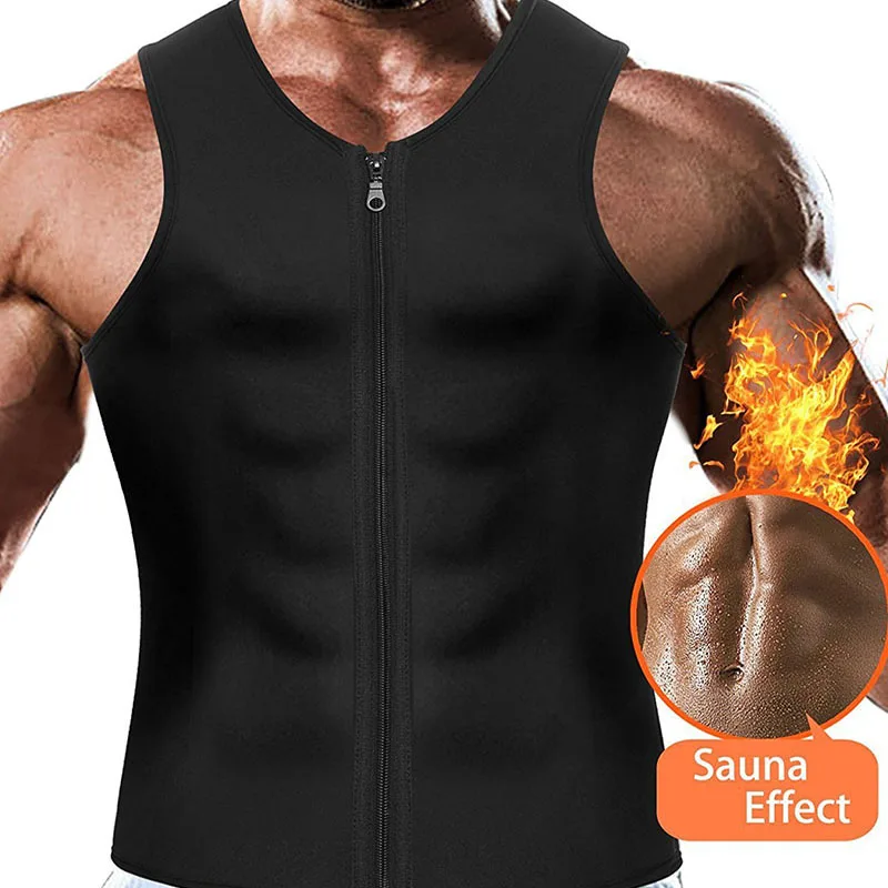 Men Sauna Running Vest Tank Tops Shapewear  (2)