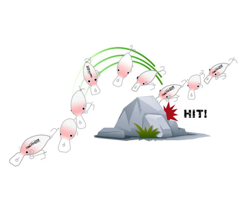 Рыболовная приманка Trulinoya DW30 Crazy Crank 6 см 15 г тонущий кренкбейт воблеры для окуня