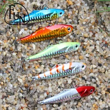 FunSeries Spinnerbait Metal Artificial Fishing Lure Vib Bait 6# Hooks 24g/7.5cm Minnow Bait Hard Bait Fishing Tackle