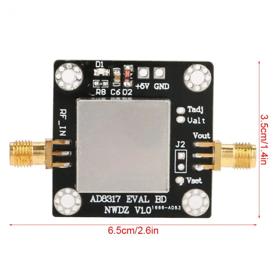 1 шт AD8317 1 м-10 ГГц 60dB RF логарифмическая ваттметр цифровой сигнал обнаружения питания логарифмический детектор контроллер для усилителя