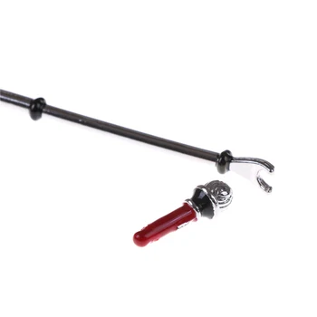 

New Sale Cute Mini Metal Microphone Model 1:12 Doll House Dollhouse Miniature Furniture Accessories