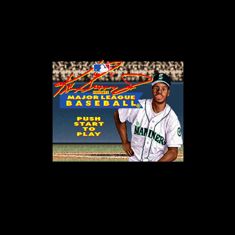 Ken Griffey Jr. Представляет бейсбольную команду крупной лиги 16 бит большая серая
