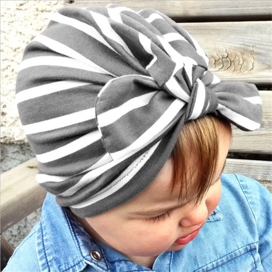 

Cute Baby Beanie Hat Striped Turban Hat For Baby 6 Months To 3 Years Kids Boys Girls Toddler Bowknot Cotton Beanies For Boys 346
