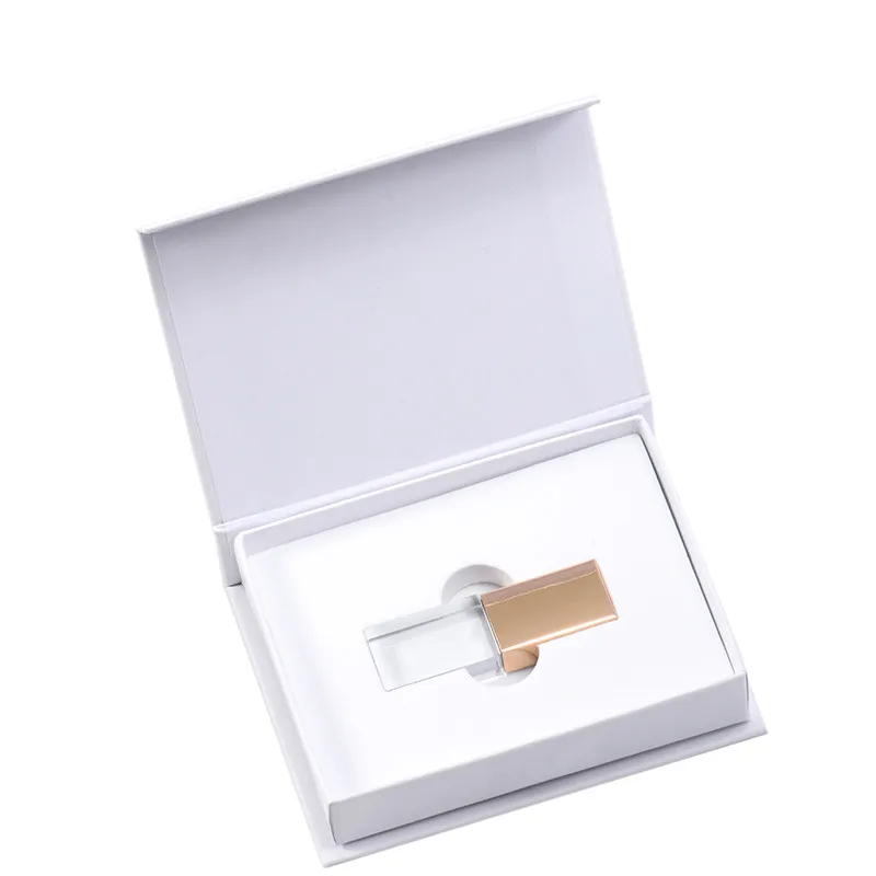 JASTER USB 2,0 изготовленный на заказ логотип кристалл памяти флэш-накопитель с подарочной коробкой 4 ГБ 8 ГБ 16 ГБ 32 ГБ 64 ГБ свадебные подарки(10 шт., Пользовательский логотип - Цвет: gold box