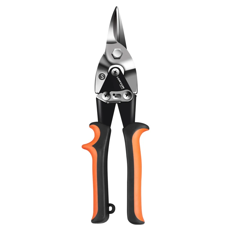 LOMVUM ножницы для резки листового металла ПВХ Трубы Резак профессиональные промышленные ножницы для железа многофункциональные ножницы для олова - Цвет: Straight Cut(S)