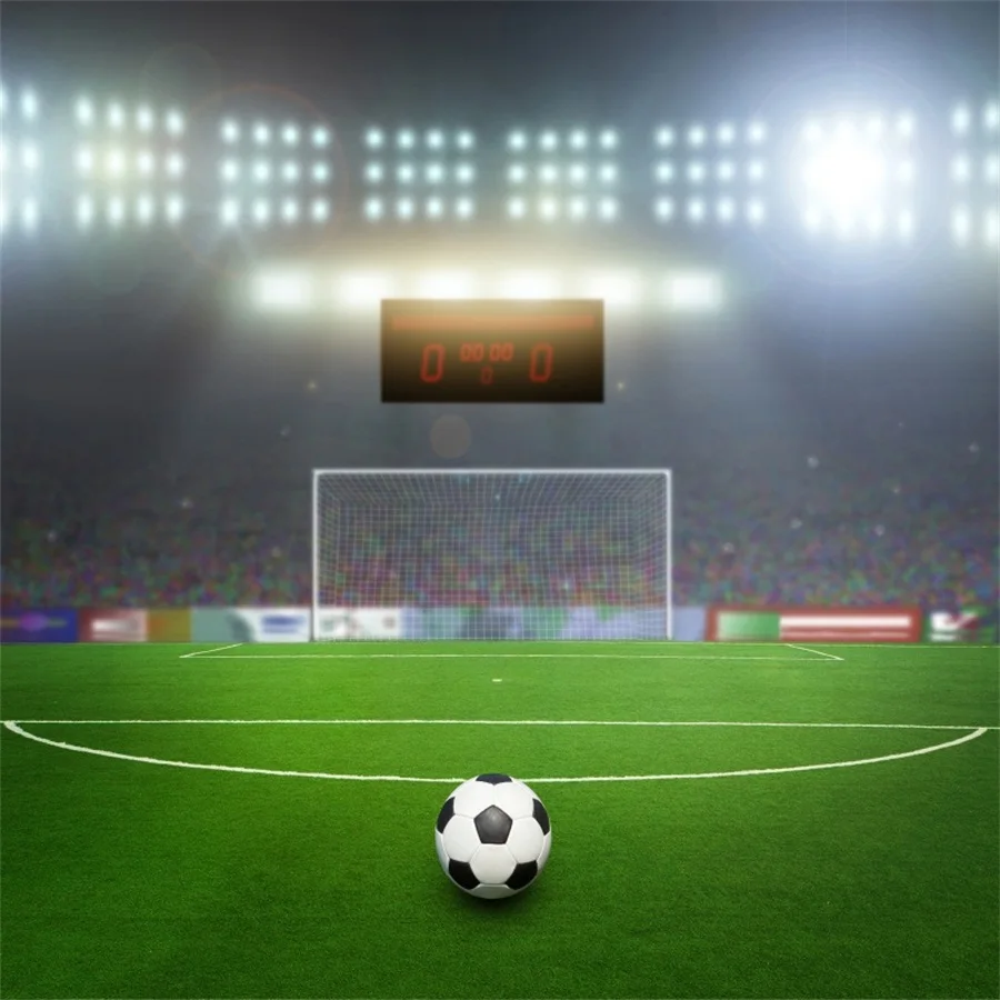 

Laeacco UK Football Soccer Field Stadium Scenic Photography Backgrounds Vinyl Backdrops Custom Backdrops Props For Photo Studio