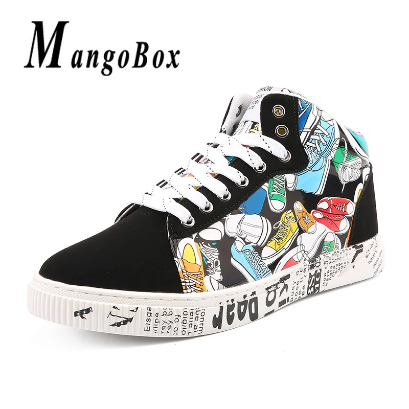 

New Cool Unisex Skateboarding Shoes High Top Male Skateboarding Sneakers Plus Size Shoes Athletic Brand Youth Platform Sneakers