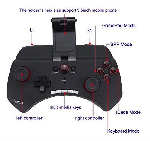 iPega PG-9025 9025 Wireless Bluetooth Gamepad Game controller Joystick For iPhone iPad Android phones PC
