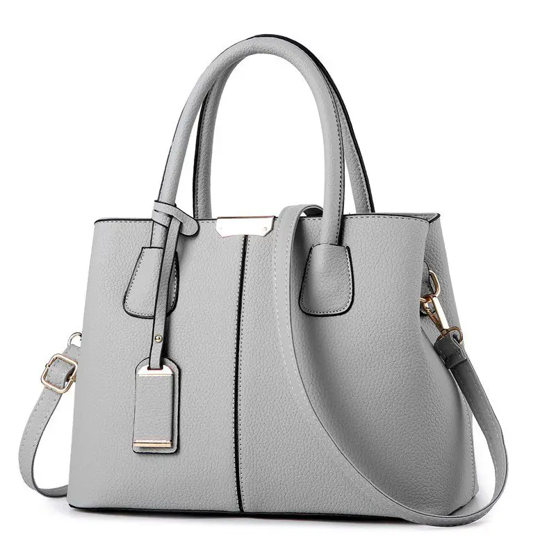 Senhoras Lether Bolsa de Ombro Ocasional Grande