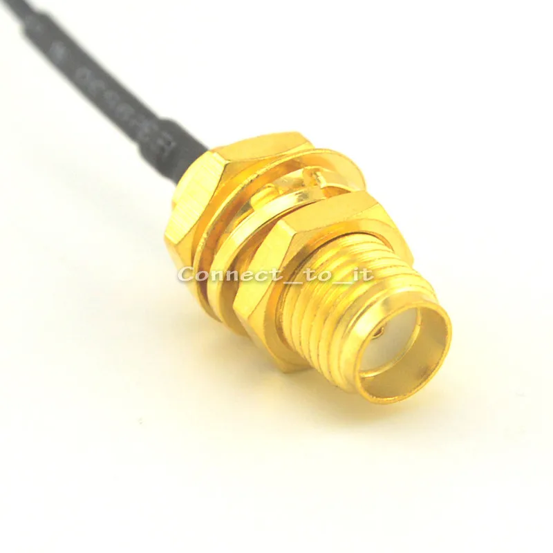 100 шт. Удлинительный кабель SMA Женская перегородка к Ufl./IPX RF Соединительный пигтейльный кабель 1,13 Кабель 10 см