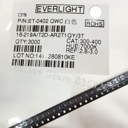 1005 шт./лот светодио дный LED 0402/1000 SMD свет бусины яркий белый светодио дный светодиод Everlight