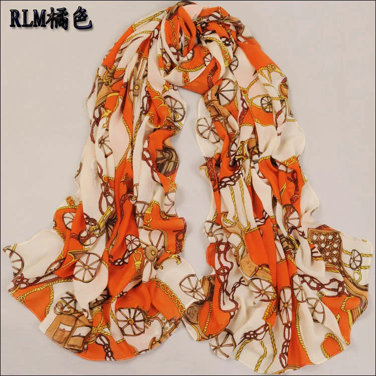 Min order $15 Free Shipping! Spring and Summer 2013 New Women's Fashion printed Design chiffon silk scarf/ shawl!|scarf embroidery|scarf