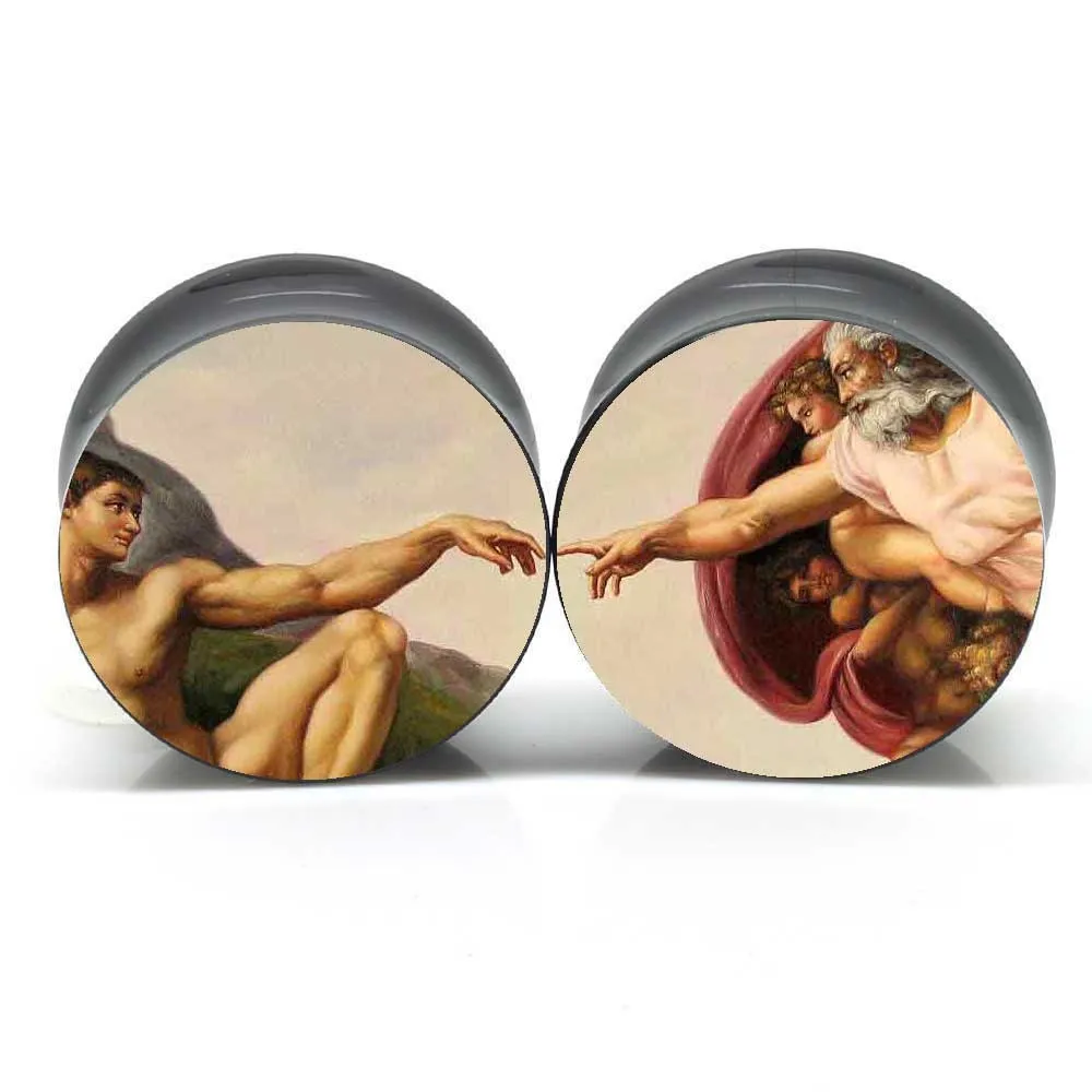 

1 Pair Sisten Chapel Acrylic Saddle Ear Plug Gauges Tunnel Flesh Tunnel Body Piercing Jewelry Aw2052