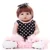 22 polegadas Cheio de Silicone Recém-nascidos Menina Princesa Boneca Lifelike Renascer Bebê Boneca de Brinquedo para Crianças Presente de Natal Aniversário Bebe