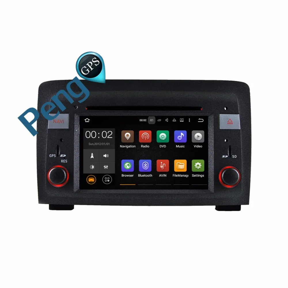 Excellent Quad Core 2 Din CD DVD Player Android 7.1 Car Radio for Fiat Idea 2003 - 2007 Lancia Musa 2004-2008 GPS Navigation Headunit WIFI 1