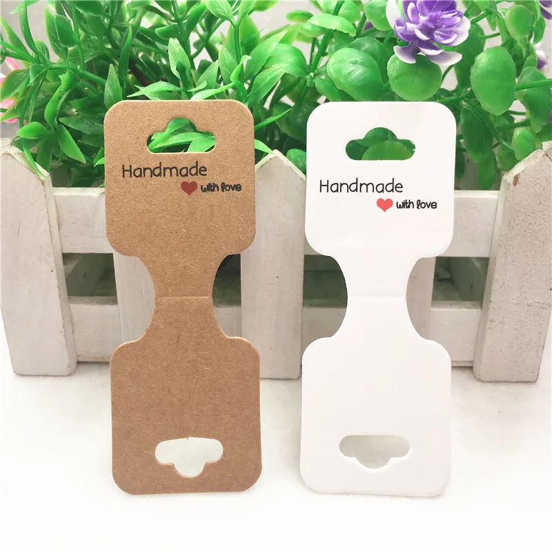 

50 шт., ручная цепочка и ожерелье, бумажный картон ручной работы с любовью, в наличии пластиковый пакет 9x3,5 см, принимаем индивидуальный логотип