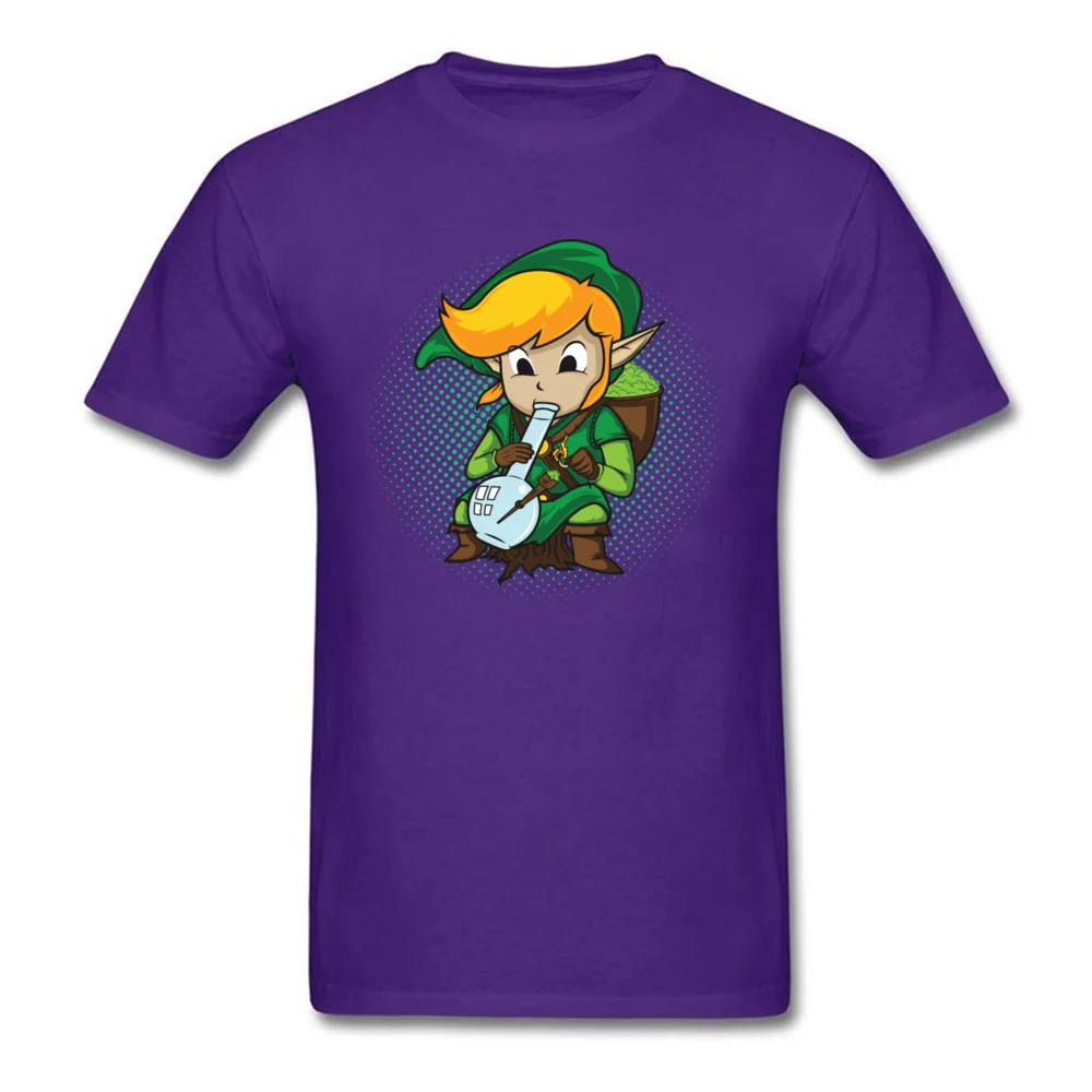 The Legend of Bong T-shirts Birthday Short Sleeve Funny Round Neck 100% Cotton Tops & Tees Printed On Tee Shirt for Male Fall The Legend of Bong purple