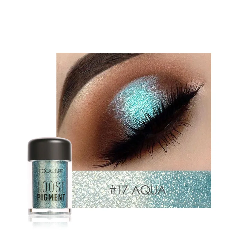 

FOCALLURE 18 Colors Glitter Eye Shadow Cosmetic Makeup Diamond Lips Loose Makeup Eyes Pigment Powder