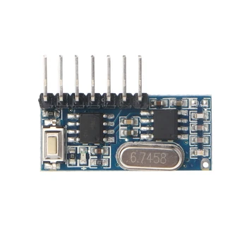 

433MHz RF Receiver Learning 1527 Code Decoder Module 433 MHz Wireless 4 Channel Output For Remote Control