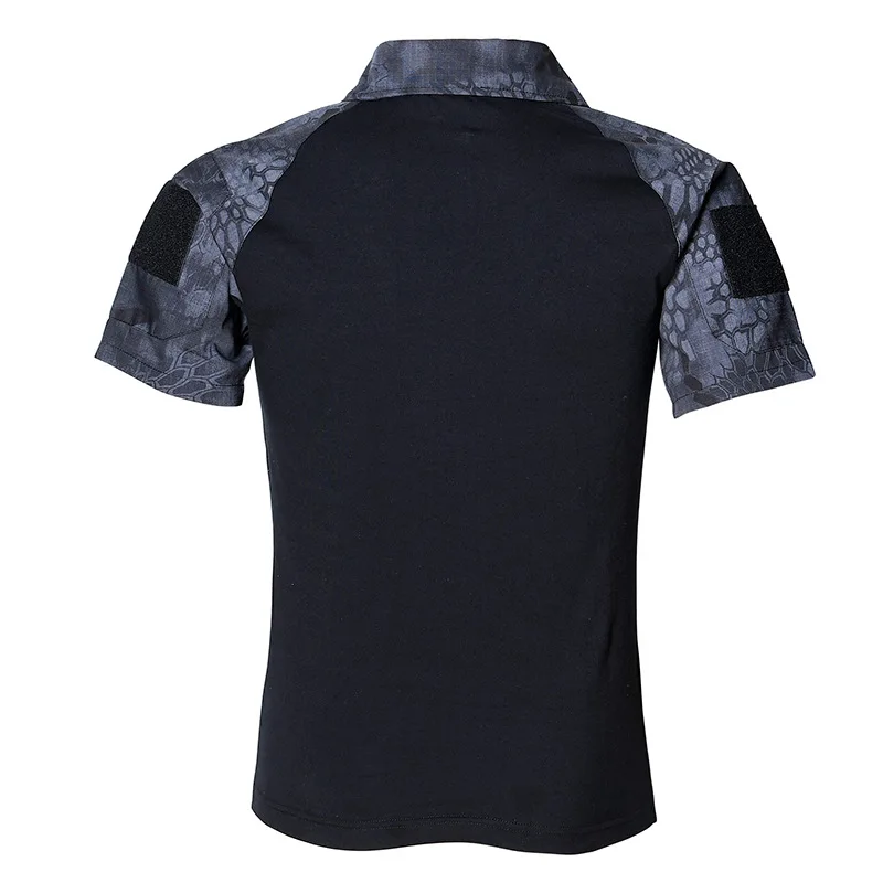 Мужские летние камуфляжные быстросохнущие тактические рубашки поло, повседневный стиль дышащая Униформа Военные рубашки поло с коротким рукавом Карман Поло