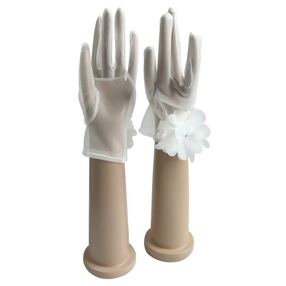 Forevergracedress Белый Кот очаровательные Свадебные перчатки Короткие наручные Длина для невесты Дешевые Свадебные аксессуары ST19