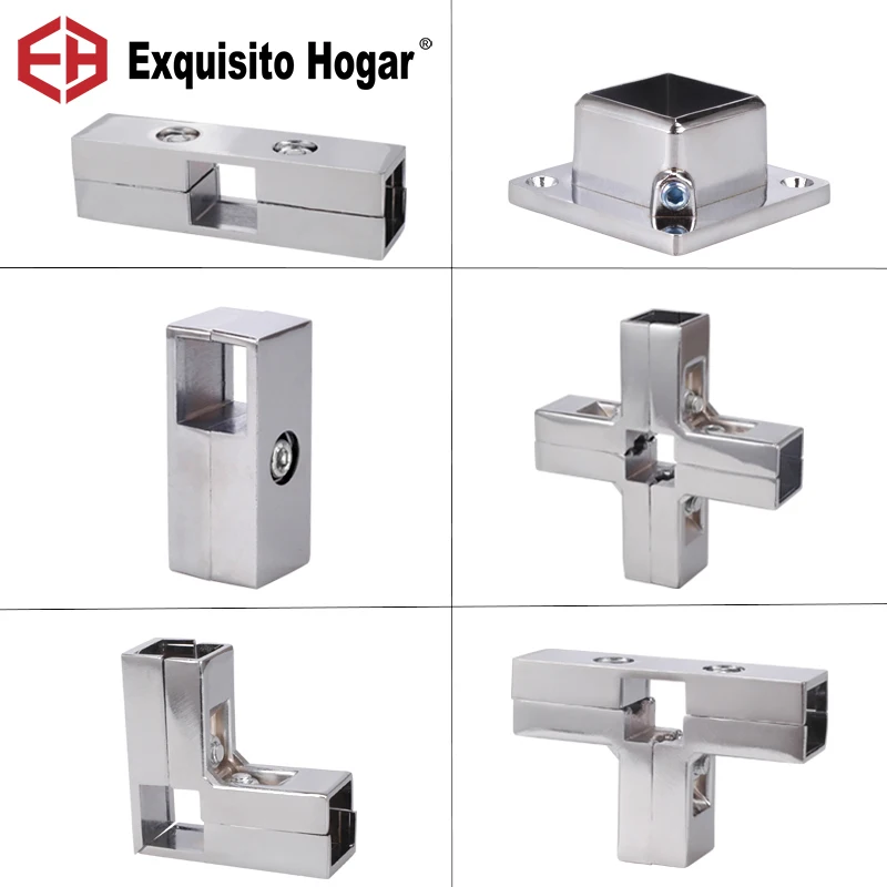 2525MMSquarePipeJointForStainlessSteelConnectorFixedParts