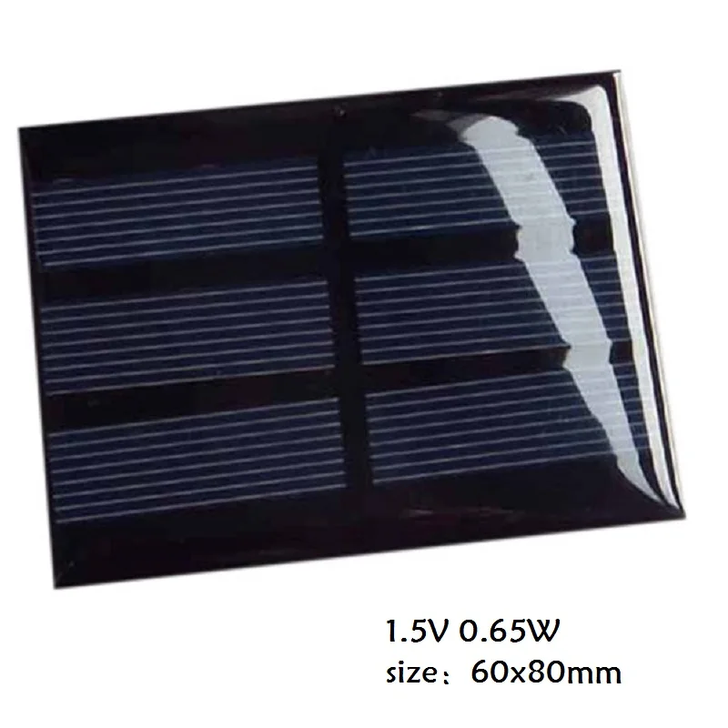 

5.5V 0.6W / 1.5V 0.65W Solar Panel Module Monocrystalline For Battery Cell Phone Charger DIY Model