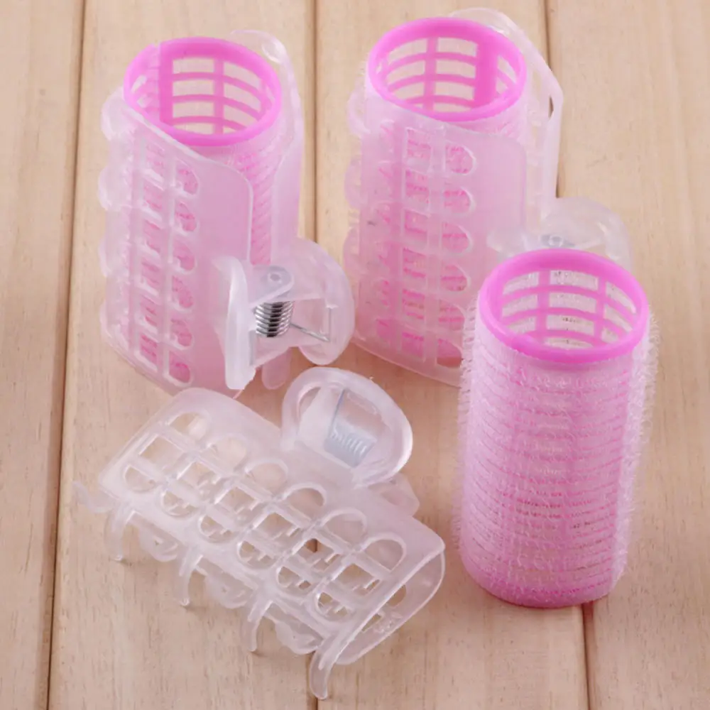 6Pcs/set Plastic Spring Clips Hair Rollers Hair Curler DIY Hair Styling