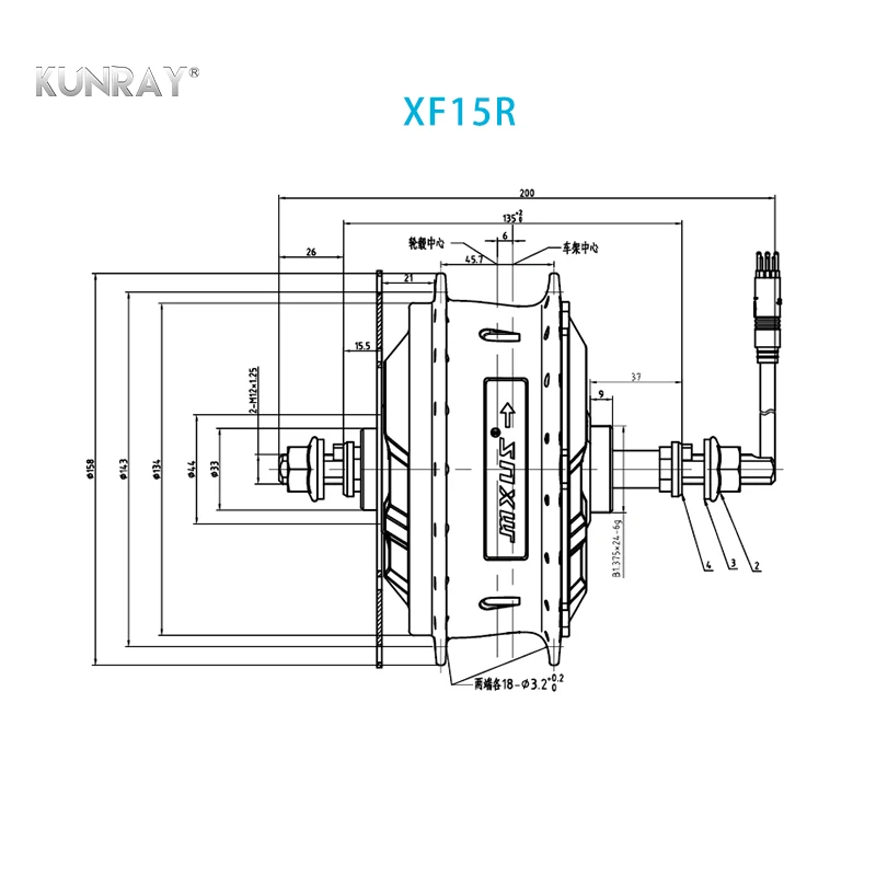 Top Electric Bicycle Brushless Hub Wheel Gear Motor 350W 36V 48V For E Bike 26inch - 28inch Bicycle Rear Wheel Drive Conversion Kit 2