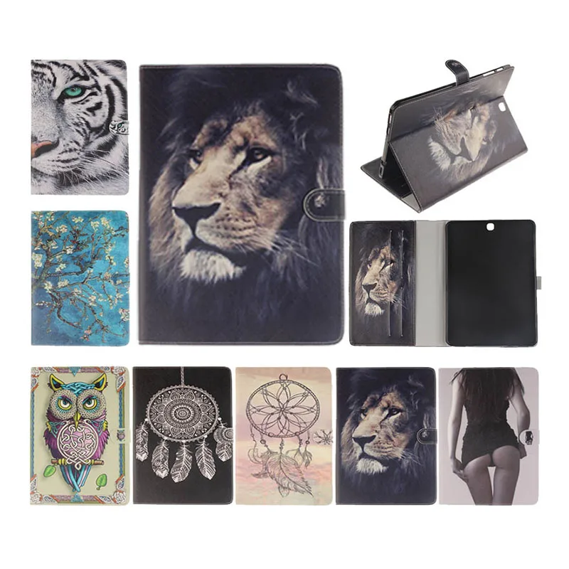 עבור samsung galaxy tab s2 9.7 t815 t810 sm-t815 ארנק עור PU Stand Case כיסוי עבור Samsung Tab S2 9.7 