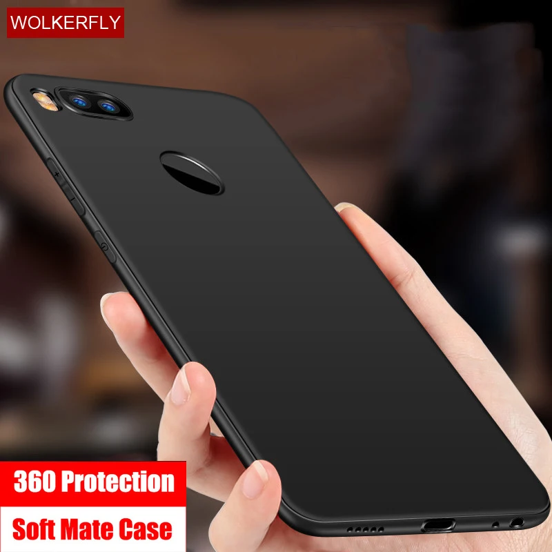 For Xiaomi Mi A1 Case 360 Protection Soft Matte Silicone Housing Phone