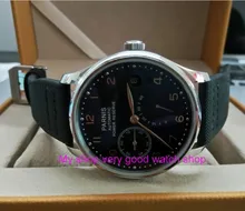43mm PARNIS Automatic Self-Wind Mechanical movement men’s watch Auto Date power reserve Mechanical watches Nylon strap 67A
