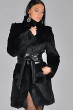 Women Black Faux Rabbit Fur Coat Faux Fur Coats for Women Winter Long Fur Coat Women Black Faux Rabbit Fur Coat Faux Fur Coats for Women Winter Long Fur Coat