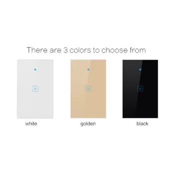 

Intelligent Wifi Remote Control Switch US Regulation No. 2 120 Wall Touch Glass Panel Timing