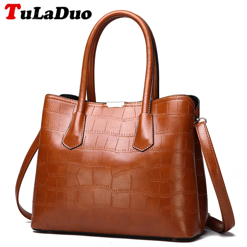 

Kabelka Vintage Stone Top-handle Bags Famous Brands Designer Handbags High Quality Women Shoulder Bag Luxury Tote Bag PU Leather
