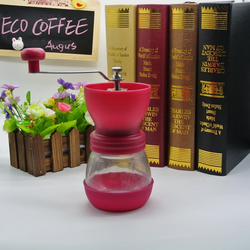  Free Shipping Coffee grinder Coffee Accessories Four Colors for choosing manual coffee grinder 