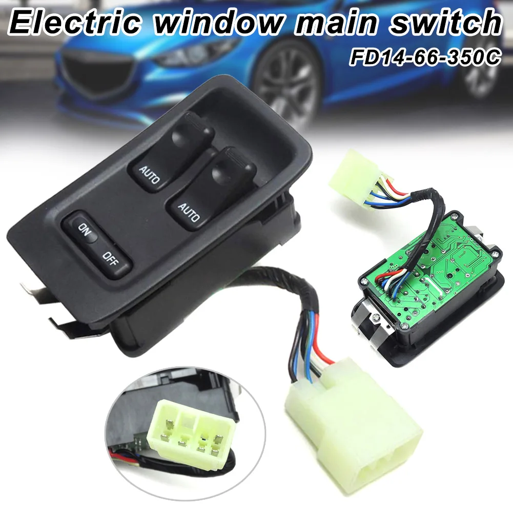

New 1 Pcs Master Electric Power Window Switch Control Replacement FD14-66-350C for MAZDA RX-7 CSL2018